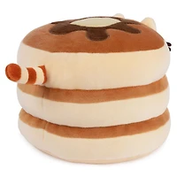 GUND, Pusheen the Cat , Peluche pile de pancakes Squisheen, Jouet en peluche pour les enfants à partir de 8 ans, marron, 15,2 cm