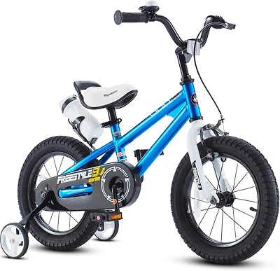 RoyalBaby 16 inch Freestyle Kids Bike for Girl And Boy Blue Color with Coaster Brake and Caliper Brake