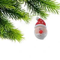 Bonhomme De Neige Avec Ornement De Nez Lumineux - Lot De 6