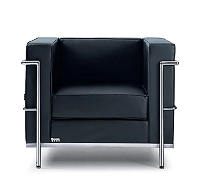 Canadian Corbusier Black Armchair