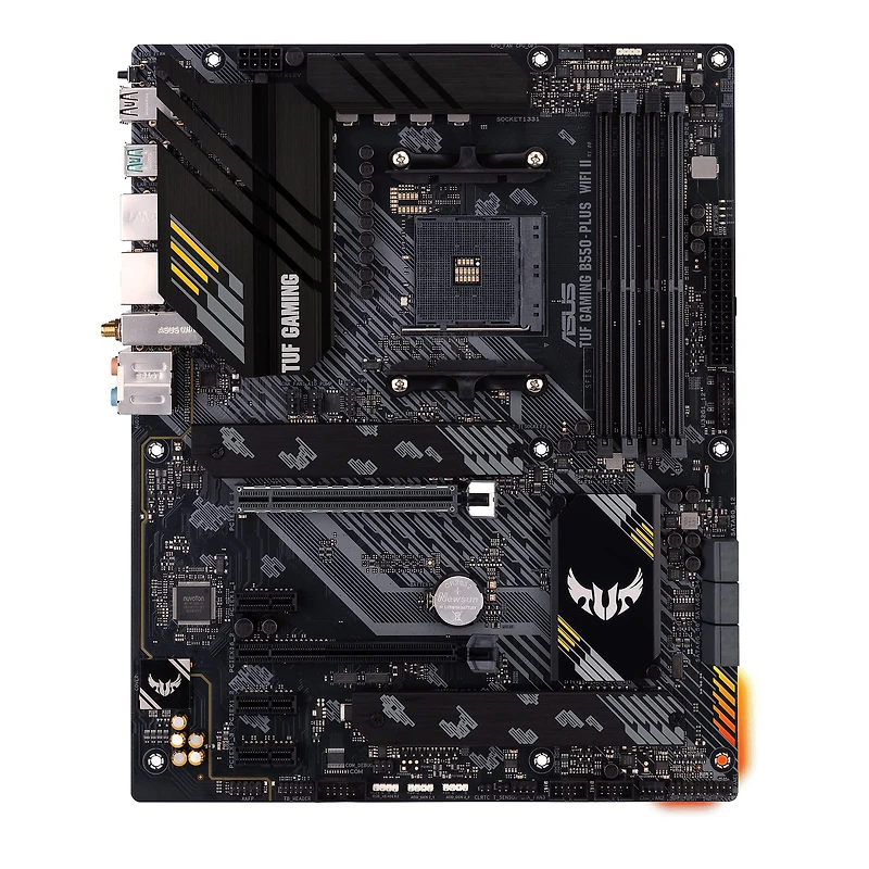 Carte mère ASUS TUF Gaming B550-PLUS WiFi II AMD AM4 ATX – PCIe 4.0, WiFi 6, LAN 2.5Gb, USB 3.2, RGB, Aura Sync