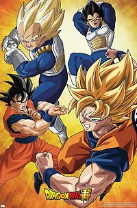 Dragon Ball Super - Orange Wall Poster, 22.375" x 34"