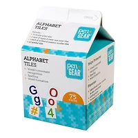 Tuiles d'apprentissage de l'alphabet Pen + Gear 75CT Carreaux de lettre Pen + Gear