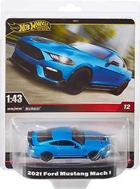 Hot Wheels Premium 1:43rd Scale 2021 Ford Mustang Mach 1 Collectible Car, Gift for Collectors