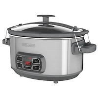 Black + Decker 7-qt Locking Lid Digital Slow Cooker