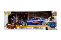 "Street Fighter 1:24 - Mazda RX7 1993 avec Figurine Chun-Li"