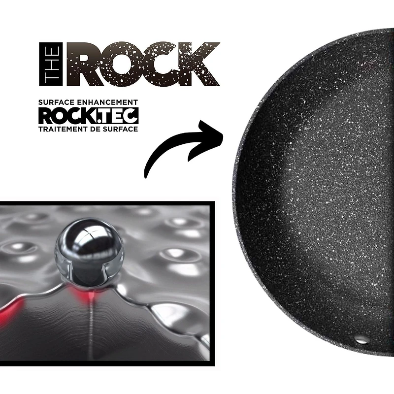 Starfrit TheRock 5Qt Casserole, Non-Stick Rock.Tec