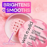 Photo Focus Loose Setting Powder - Soft Pink, Radiant setting powder
