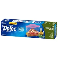 Ziploc® Marinade Food Storage Bags for Meal Prep, 24 Count