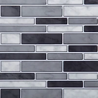 Truu Design Self-Adhesive Slim Subway Peel and Stick Backsplash Wall Tiles