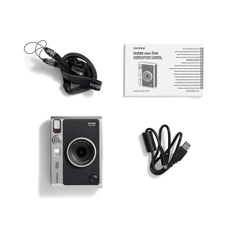 FUJIFILM INSTAX mini Evo Appareil instantané hybride - Noir