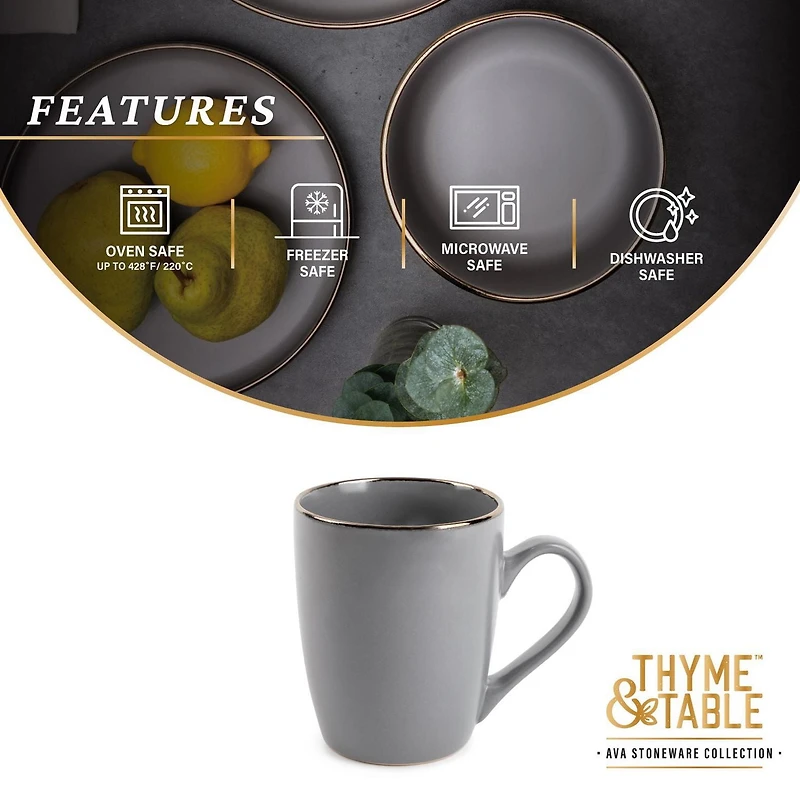 Tasse Thym & Table Ava 14 fl oz Fabriqué en grès