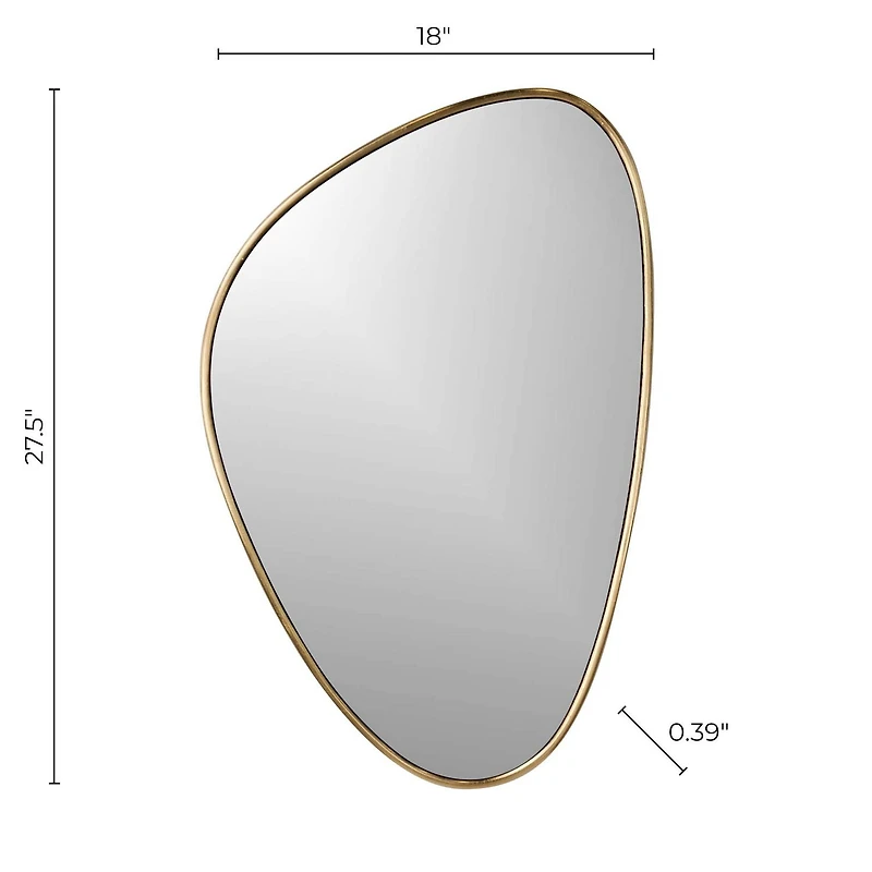 Luna Gold Mirror, 18X27"
