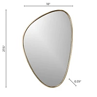 Luna Gold Mirror, 18X27"