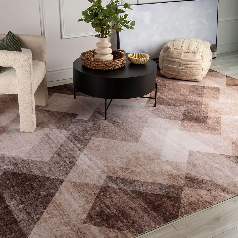 Rug Branch Emir Collection Traditional Geometric Water-Repellent Area Rug