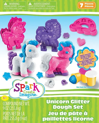 Spark Create Imagine Jeu de Pâte à Paillettes Licorne