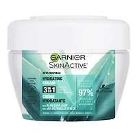 Garnier Skinactive, 3-en-1 Crème Hydratante avec Jus de Feuilles d'Aloe, 200 mL