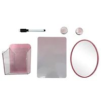 PEN+GEAR PLASTIC LOCKER SET PINK, 3.22*9.76*6.5inch