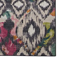 Outdoor Washable Grayton Ivory & Charcoal 7' x 9' Area Rug