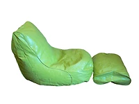 Chaise longue poire Boscoman avec appui-pied en vynil