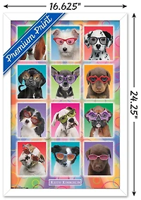 Keith Kimberlin - Puppies - Sunglasses Wall Poster