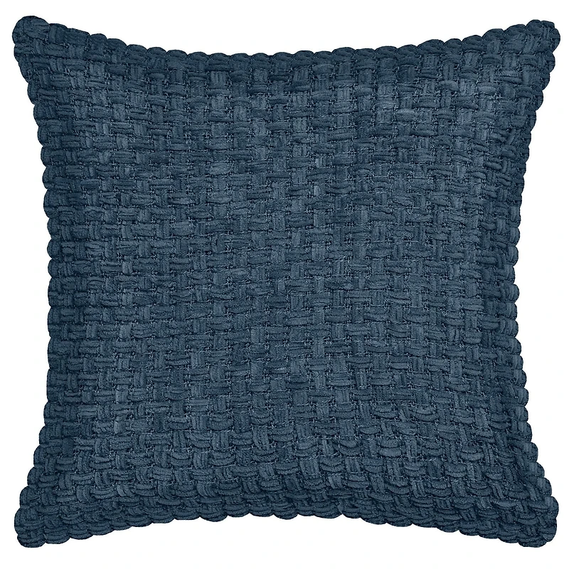 Fabstyles Chenille Basket Weave Polyester Cushion with Poly-Insert Decorative Accent Cushion for Sofa Couch Bedroom Living Room18 X 18 with Zipper