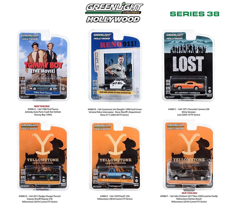 GreenLight 1:64 Hollywood Die-Cast Vehicles Series 38