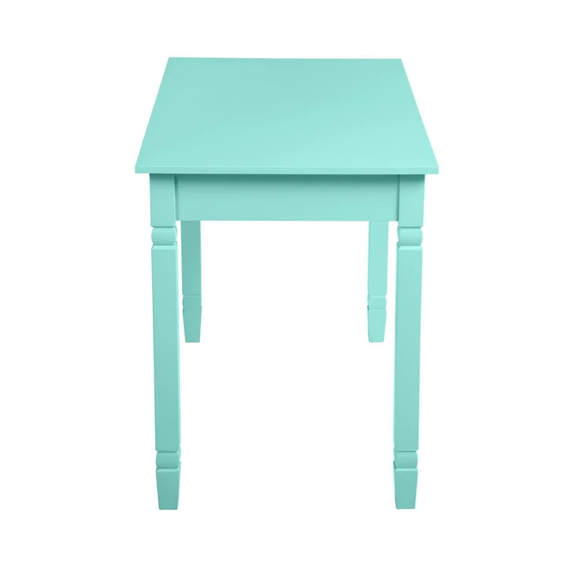 Homylin Home Office Desk with 2 Drawers, 43" Writing Computer Desk for Bedroom, Modern Green Makeup Vanity Table Desk, Study Table Writing Desk, Computer Work Station, Green
