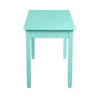 Homylin Home Office Desk with 2 Drawers, 43" Writing Computer Desk for Bedroom, Modern Green Makeup Vanity Table Desk, Study Table Writing Desk, Computer Work Station, Green