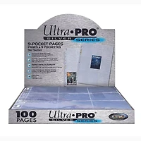 Ultra PRO Silver Series 9-Pocket Pages (100ct) for Standard Size Cards