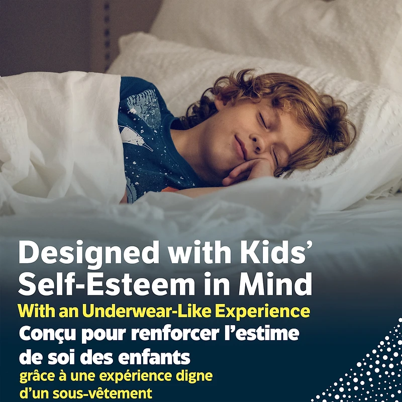 Sous-vêtements de nuit Goodnites pour garçons, L [68 à 95lb]), 46  sous-vêtements