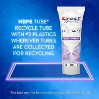 Dentifrice Crest 3D White Brillance, Menthe poivrée pétillante 85ML