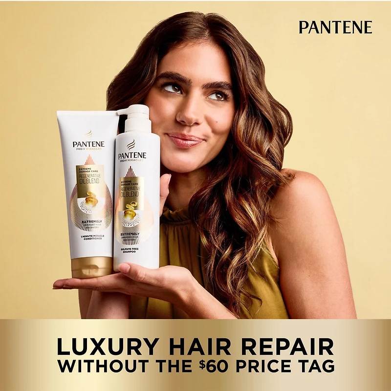 Pantene Pro-V Miracles Extreme Damage Care Regenerative Oil Blend Sulfate Free Shampoo, 400ML
