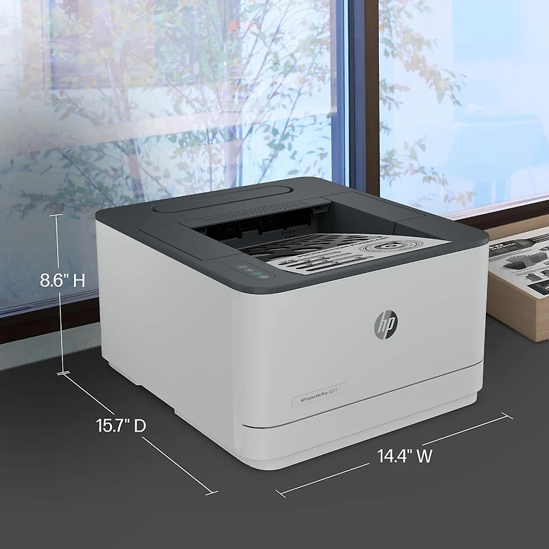 Imprimante monochrome sans fil HP LaserJet Pro 3001dw