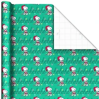 Hallmark Peanuts Christmas Wrapping Paper with Cutlines on Reverse (3 Rolls: 60 sq. ft.)
