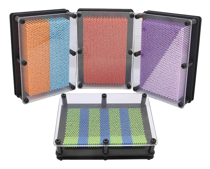 KC LARGE PINPRESSIONS - GRAND BROCHE - VERT / BLEU