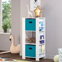 RiverRidge® Home Book Nook Collection Cubby Storage Tower with Bookshelves in White for Kids