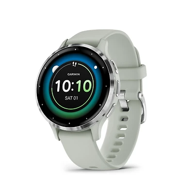 Montre intelligente GPS et tracker d'activité Garmin Venu 3S - Gris sauge