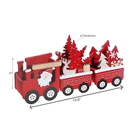 Train Express Du Père Noël En Feutre Rouge