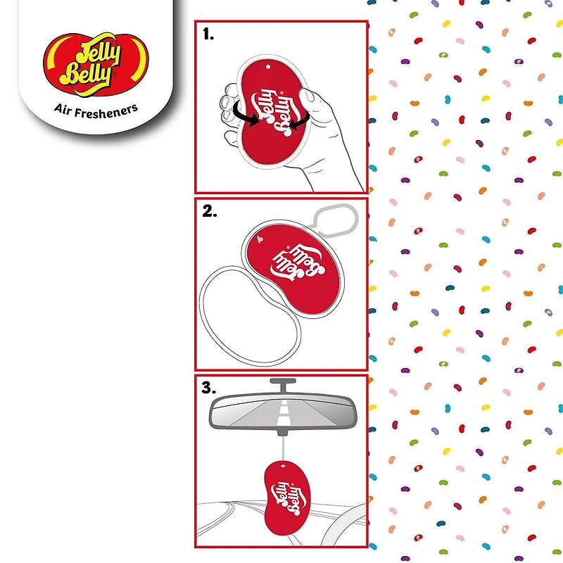 Désodorisant 3D Jelly Belly - Vanille
