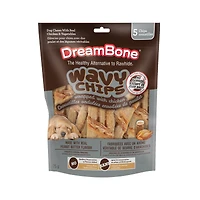 "DreamBone Chips Ondulées au Beurre de Cacahuète Enveloppées de Poulet 5ct, 75g" DreamBone Chips ondulées au beurre de cacahuète enveloppées de poulet 5 ct, 75 g sans cuir brut