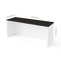 Bestar Pro-Concept Plus 72W Narrow Desk Shell white & deep grey