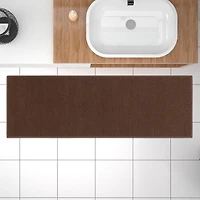 Tapis de couloir à motif de solide à sous-couche en caoutchouc de la collection Ottohome
