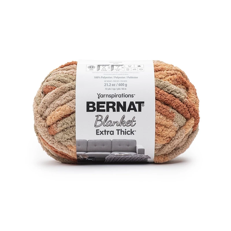 Bernat® Fil Extra Épais™ pour Couverture, Polyester #7 Jumbo, 21,2 Oz/600 G, 72 Verges