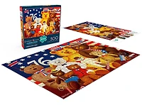 Buffalo Games - Le puzzle Americana Collection - Patriotic Stuffy Bunch - en 500 pièces