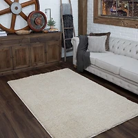 Hometrends Gray Willow Creek Polyester Area Rug