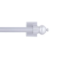 Mainstays Magnetic Rod 16-28" Satin Nickel Finish, 7/16 in. Diameter, Nickel