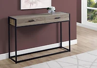Monarch Specialties Accent Table, Console, Entryway, Narrow, Sofa, Storage Drawer, Living Room, Bedroom, Metal, Laminate, Brown, Black, Contemporary, Modern