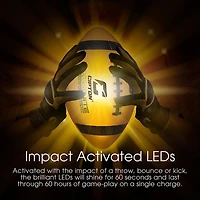 Cipton LED Light Up "Day and Night" Football, Junior Size