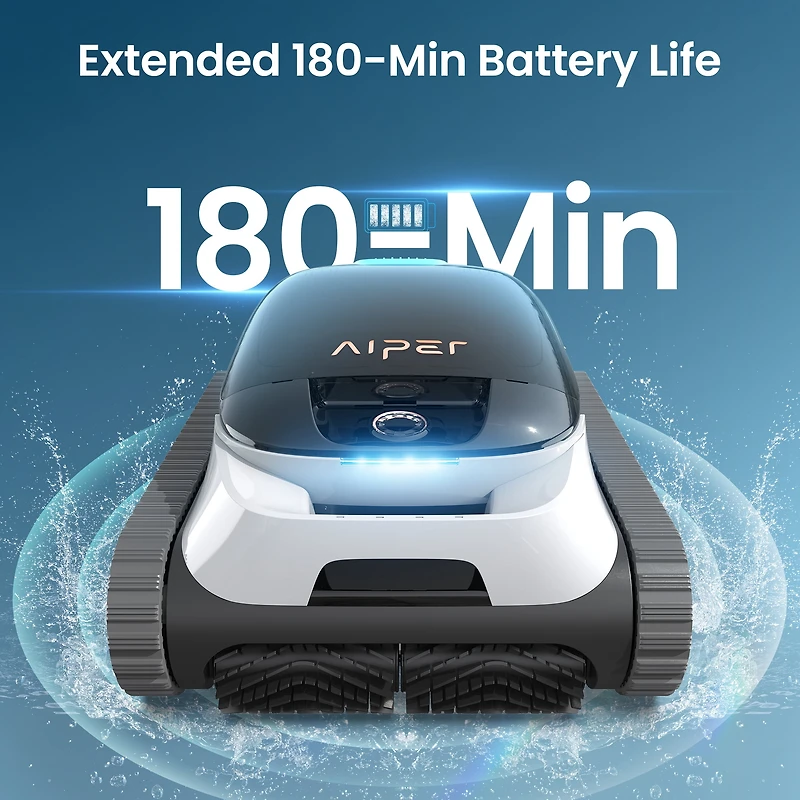 Aiper Scuba N1 Plus Robotic Pool Cleaner with MicroMesh™ Filtration for In-Ground Pools, Caterpillar Treads, and Mobile App